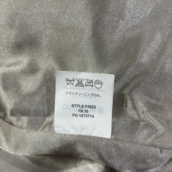 J.Crew Majesty‎ Peacot In Stadium Cloth F4923 sz 0 silver - Picture 11 of 16